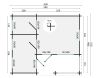 Tuindeco Edelweiss chalet 600x510 cm 70 mm vuren honing geïmpregneerd