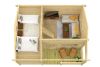 Tuindeco Edelweiss chalet 600x510 cm 70 mm vuren honing geïmpregneerd