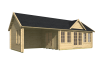 Tuindeco Big Ben blokhut - 930x400 cm vuren Red class wood geïmpregneerd