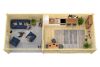 Tuindeco Big Ben blokhut - 930x400 cm 70 mm vuren bruin geïmpregneerd