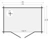 Tuindeco Somo Blokhut 300x200 cm 28 mm vuren blank