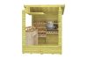 Tuindeco Vixen kiosk 266x175 cm 16 mm incl. vloer vuren groen geïmpregneerd
