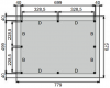 Plattegrond Overkapping Prestige XL 700x500 cm 