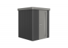 Metalen berging Neo 1A 180x180 cm - Donkergrijs/ zilver