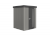 Metalen berging Neo 1A 180x180 cm - Kwartsgrijs/ zilver