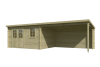 Outdoor Life Aida Blokhut 780x295 cm 28 mm vuren Groen geïmpregneerd