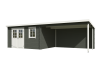 Outdoor Life Aida Blokhut 780x295 cm 28 mm vuren Green Grey-Wit gecoat