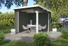 Blokhut Lara 275x275 cm - Green Grey-Wit gecoat main
