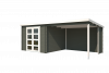 Blokhut Manuel 600x275 cm - Green Grey-Wit gecoat secondary