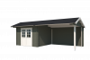 Blokhut Maribel 680x300 cm - Green Grey-Wit gecoat second