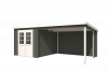 Blokhut Sunniva 570x275 cm - Carbon Grey-Wit gecoat second