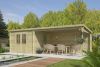 Outdoor Life St. Louis Blokhut 681x292 cm 28 mm vuren Groen geïmpregneerd