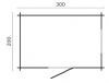 Blokhut Lianne 300x200 cm