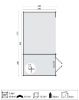 Blokhut Mega Modern 200x300 cm + zijluifel 375 cm - 1 stuk beschikbaar