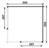 Hoekpaviljoen P3556 370x370 cm plattegrond