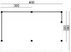 Kapschuur Tongeren DIY 600x390 cm - geïmpregneerde wanden plattegrond