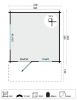 Plattegrond blokhut Riho