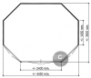 Lugarde Prima Josephine 44mm P891 - 445x350 cm