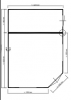 Lugarde Tuinhuis PFA12 600x420 cm - 44 mm - plattegrond
