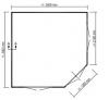 Lugarde Prima Fifth Avenue De Luxe 44 mm 300x300 cm