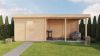 Lugarde Select Modern tuinhuis met overkapping Lelystad 300x300cm + 400cm - Onbehandeld