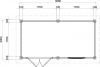 Lugarde Select Modern tuinhuis Gorssel 388x200cm - Bruine olie