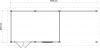 Lugarde Select Modern tuinhuis met overkapping Neerkant 388x250cm + 300cm - Zwarte olie