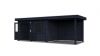 Lugarde Select Modern tuinhuis met overkapping Neerkant 388x250cm + 300cm - Zwarte olie