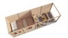 Lugarde Select Modern tuinhuis met overkapping Dronten 388x250cm + 400cm - Onbehandeld
