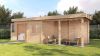 Lugarde Select Modern tuinhuis met overkapping Dronten 388x250cm + 400cm - Onbehandeld