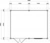 Lugarde Select Modern tuinhuis Bodegraven 388x300cm - Bruine olie