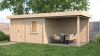 Lugarde Select Modern tuinhuis met overkapping Emmen 388x300cm + 300cm - Onbehandeld