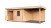 Lugarde Select Modern tuinhuis met overkapping Emmen 388x300cm + 300cm - Onbehandeld