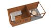 Lugarde Select Modern tuinhuis met overkapping Emmen 388x300cm + 300cm - Bruine olie