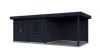 Lugarde Select Modern tuinhuis met overkapping Emmen 388x300cm + 300cm - Zwarte olie