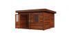 Lugarde Select Modern tuinhuis Rotterdam 388x388cm - Bruine olie