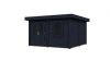 Lugarde Select Modern tuinhuis Rotterdam 388x388cm - Zwarte olie