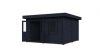 Lugarde Select Modern tuinhuis Rotterdam 388x388cm - Zwarte olie