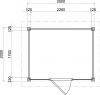 Lugarde Select Modern tuinhuis Aalsmeer 250x200cm - Bruine olie