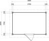 Lugarde Select Modern tuinhuis Hoeven 300x200cm - Onbehandeld