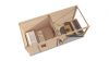Lugarde Select Modern tuinhuis met overkapping Tilburg 300x250cm + 300cm - Onbehandeld
