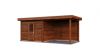 Lugarde Select Modern tuinhuis met overkapping Tilburg 300x250cm + 300cm - Bruine olie