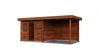 Lugarde Select Modern tuinhuis met overkapping Tilburg 300x250cm + 300cm - Bruine olie