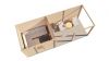 Lugarde Select Modern tuinhuis met overkapping Apeldoorn 300x250cm + 400cm - Onbehandeld
