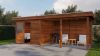Lugarde Select Modern tuinhuis met overkapping Apeldoorn 300x250cm + 400cm - Bruine olie