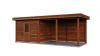 Lugarde Select Modern tuinhuis met overkapping Apeldoorn 300x250cm + 400cm - Bruine olie