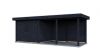 Lugarde Select Modern tuinhuis met overkapping Apeldoorn 300x250cm + 400cm - Zwarte olie