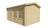 Blokhut Aiste 500x300 cm - Red class wood geïmpregneerd