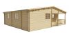 Tuindeco Azores Blokhut 941x848 cm 70 mm vuren red class wood geïmpregneerd