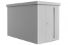Biohort Metalen tuinhuis Neo - Enkele deur - Zilver - 4A (180x348 cm)